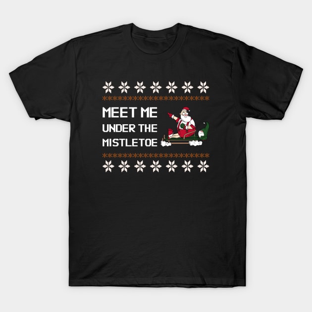 Mistletoe ugly sweater T-Shirt by Beyond TShirt